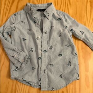 Janie and Jack Dinosaur Print Kids Shirt